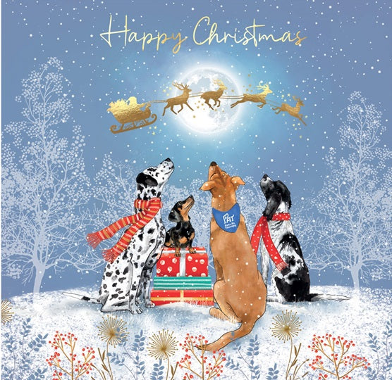 Pups Pals and Presents at Christmas - Pack of 10 Cards