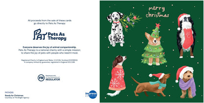 Dogs Ready for Christmas - Pack of 10 Cards