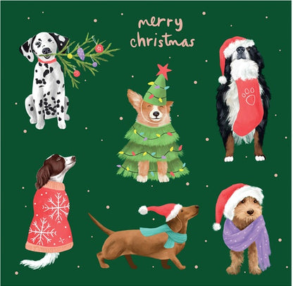 Dogs Ready for Christmas - Pack of 10 Cards