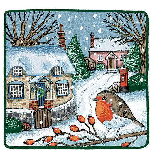 Christmas Robin- Pack of 10 Cards
